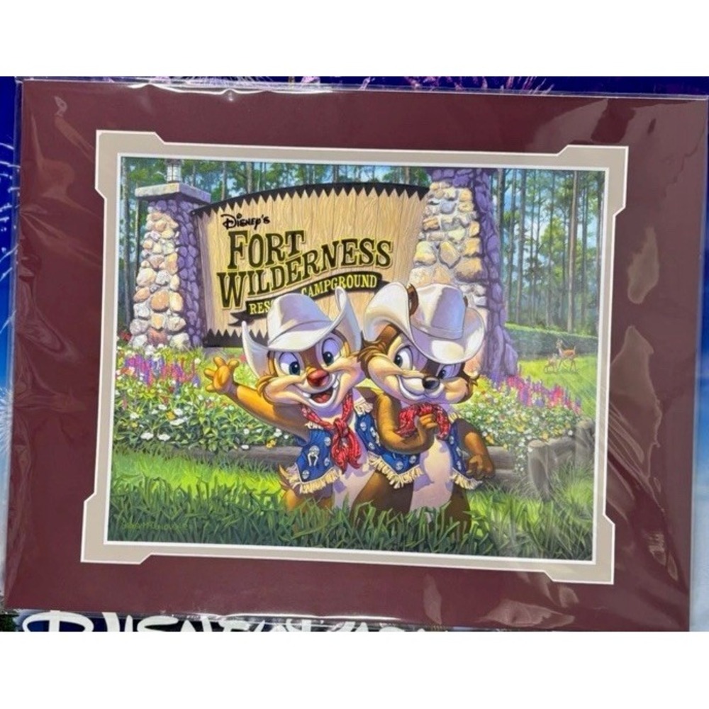 Disney Parks Greg McCullough Fort Wilderness Chip Dale‎ Howdy Print 14x18